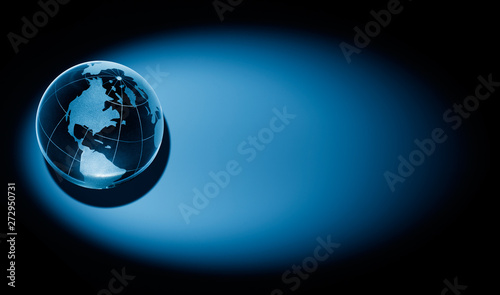 studio shot of the glass globe © lotus_studio