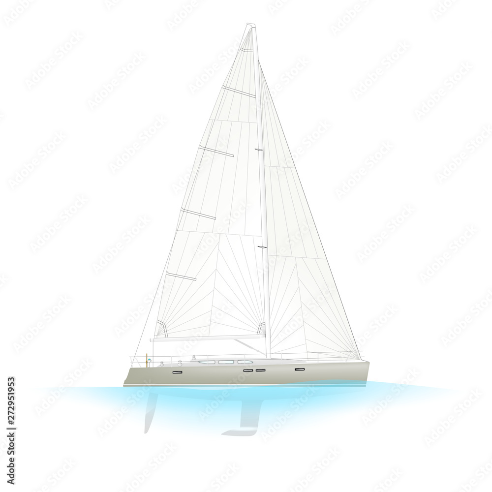Sailboat Yacht B Profile