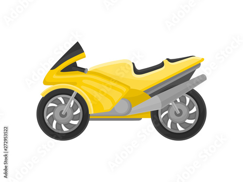 Sport bike. Vector illustration on white background.