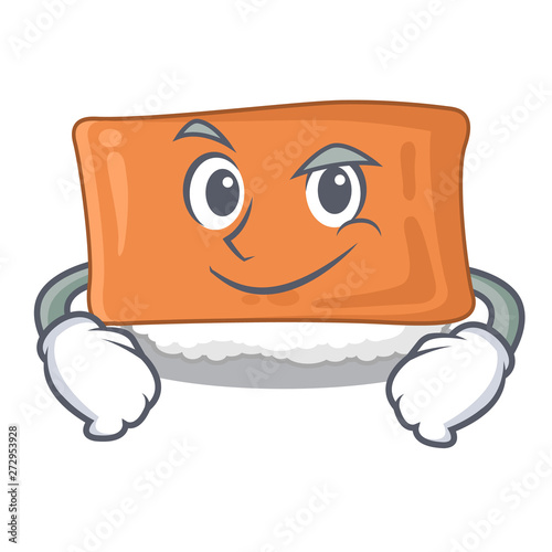 Smirking inari sushi in the cartoon shape photo