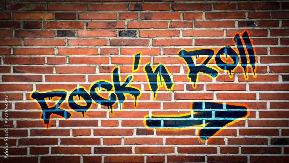 Obraz premium Schild 394 - Rockn Roll