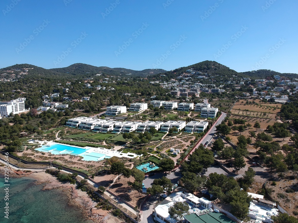Naklejka premium aerial view of Ibiza living