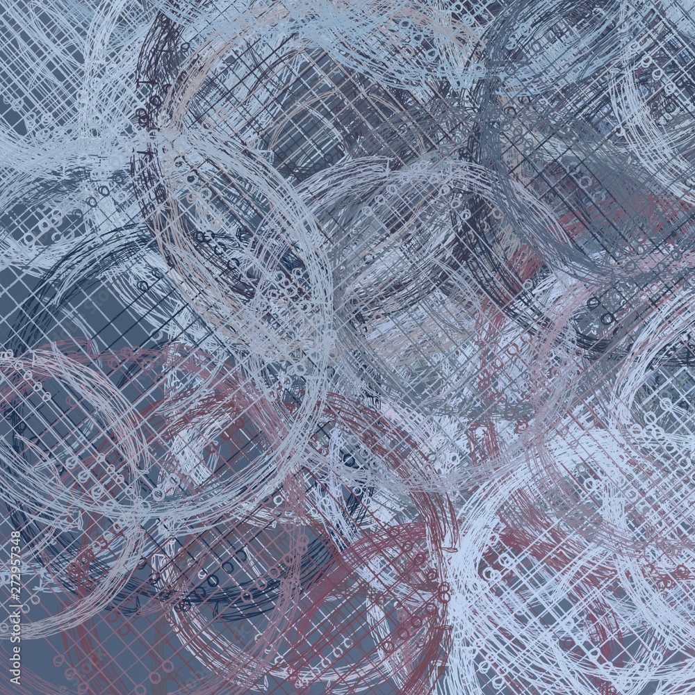 Artistic sketch backdrop material. Abstract geometric pattern. Chaos and random. Modern art drawing painting. 2d illustration. Digital texture wallpaper. 