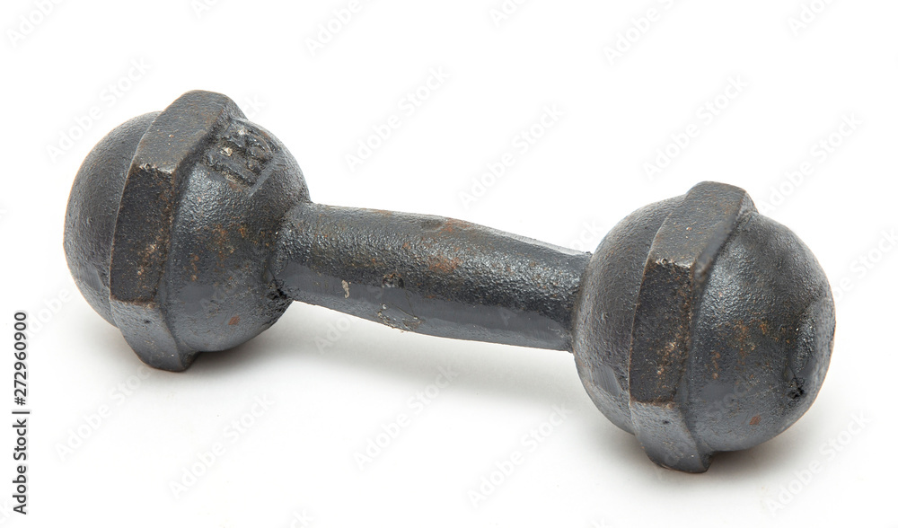 dumbbell on white background dumbbell on white background