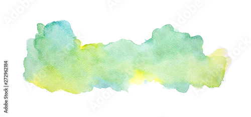 Abstract watercolor on white background, Watercolor splashing on the paper, Abstract painted illustration design decoration backgrounds banners © monster_code