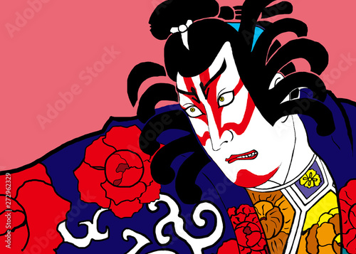 Cuadro en lienzo 歌舞伎絵