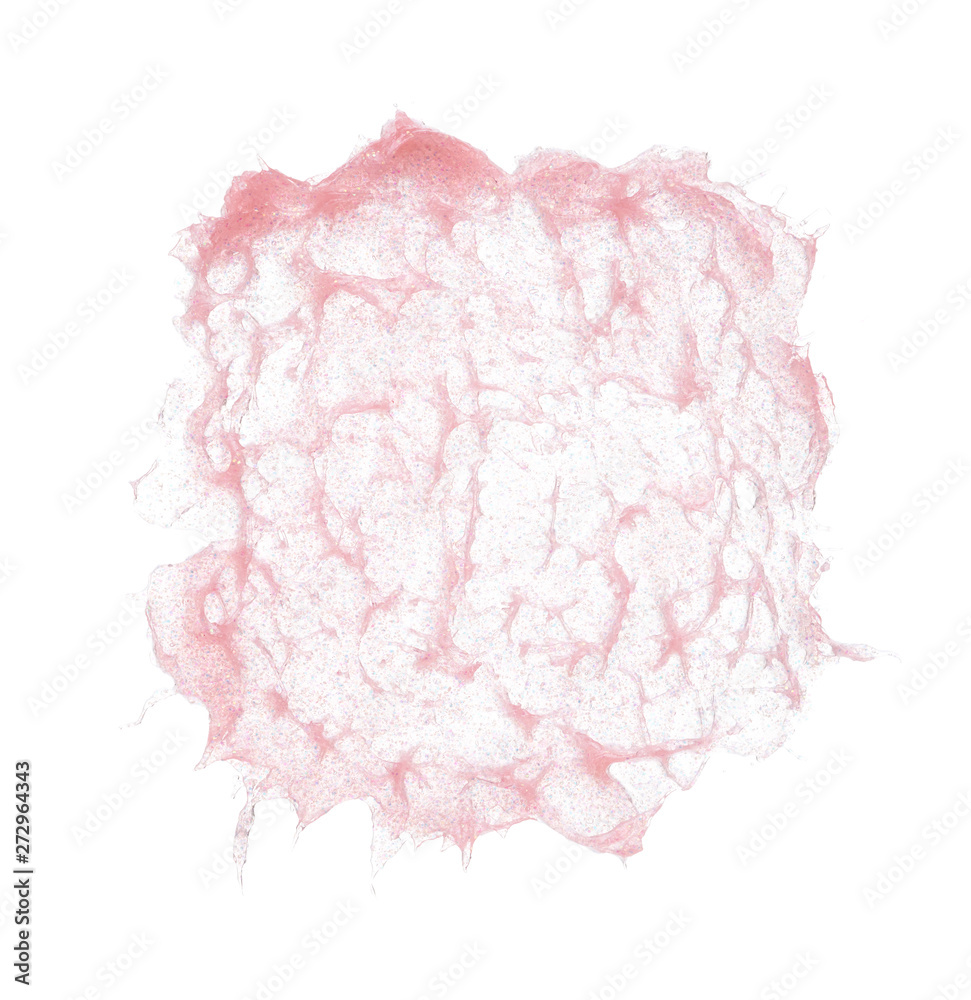 Gently pink strokes and texture of lip gloss or gel lubricant Gently pink strokes and texture of lip gloss or gel lubricant