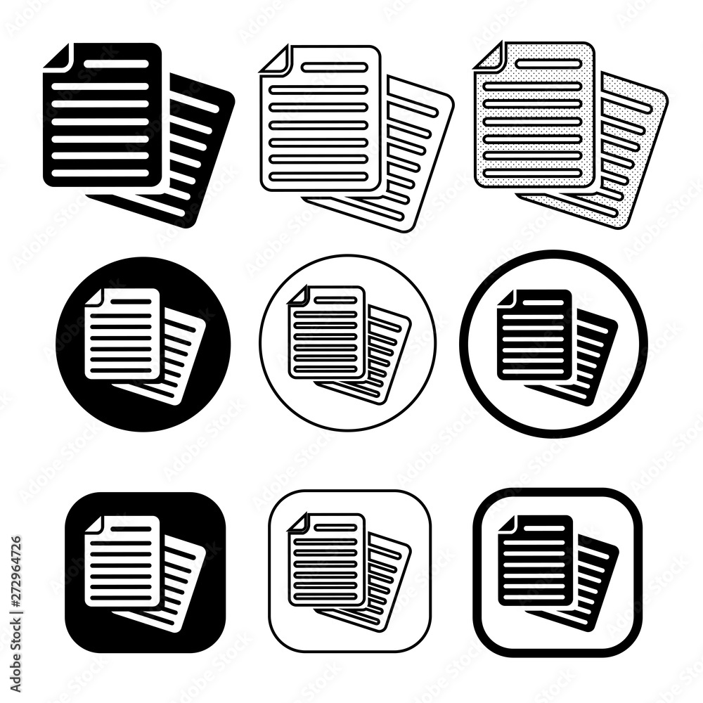 simple Document file icon. Paper doc sign simple Document file icon. Paper doc sign