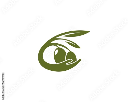 OLive logo vector illustration design template