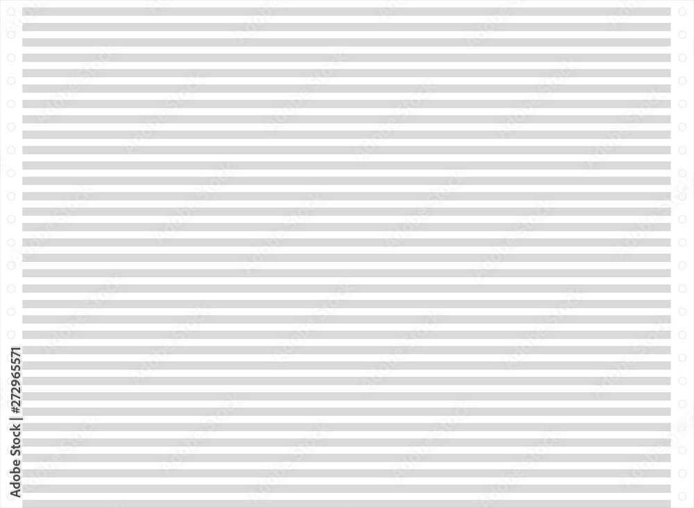 Grey continuous stationery paper
