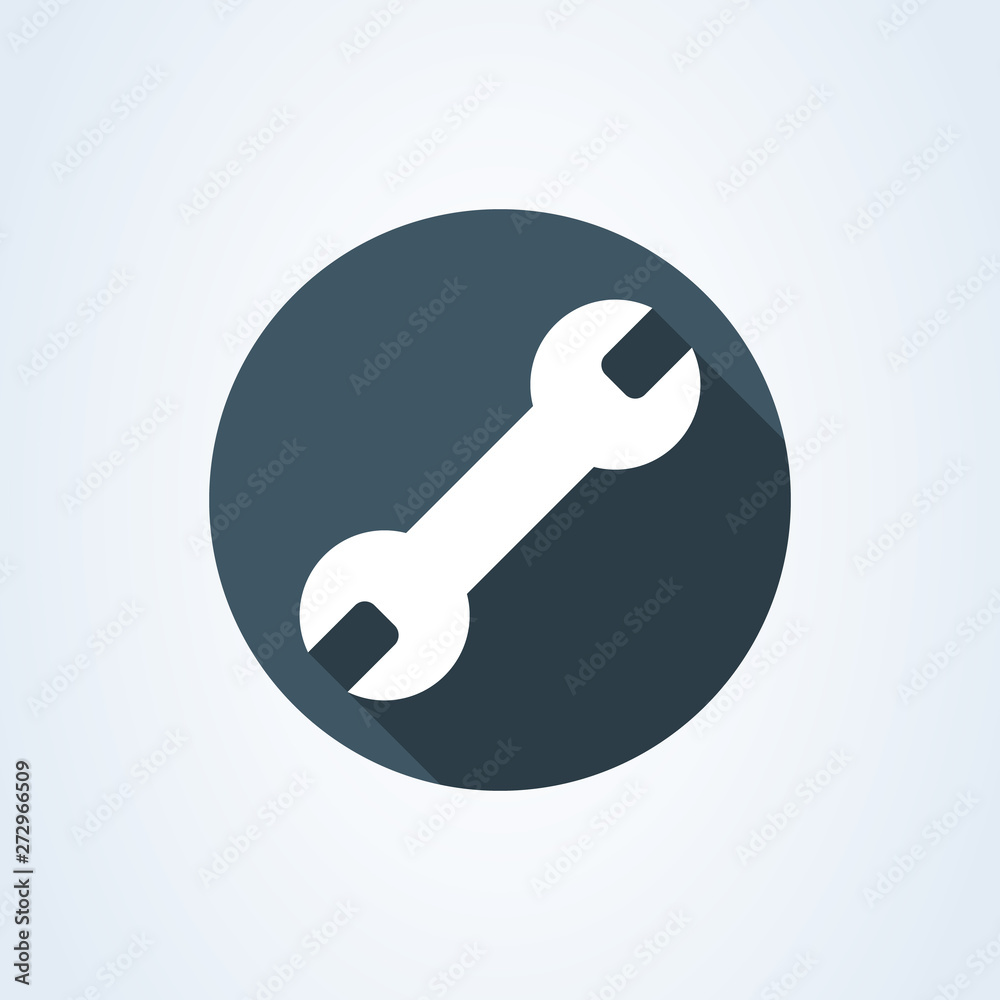 Repair Wrench Simple vector modern icon design illustration. Repair Wrench Simple vector modern icon design illustration.