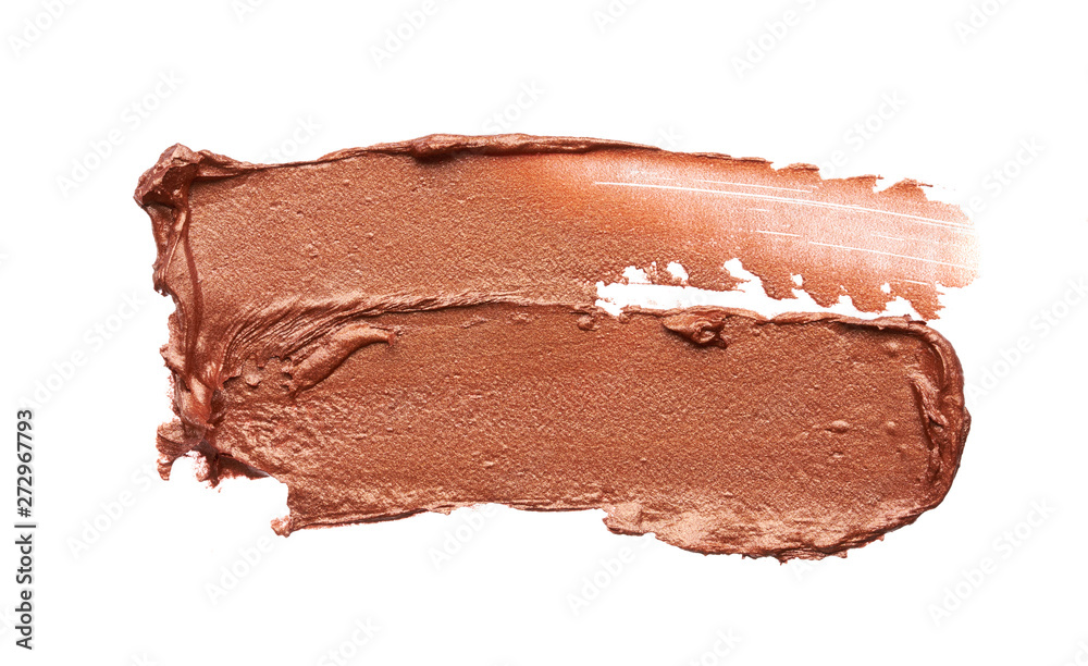 Bronze or gold texture of lip gloss or creamy eye shadow Bronze or gold texture of lip gloss or creamy eye shadow