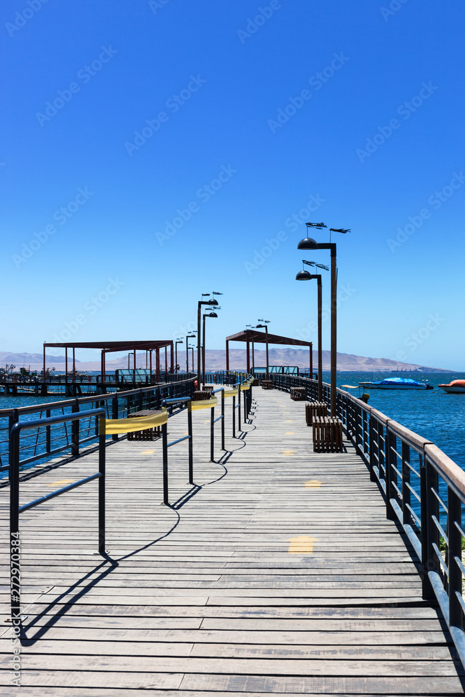 pier in bay of the ocean