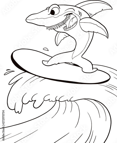 Photography Shark surfing
