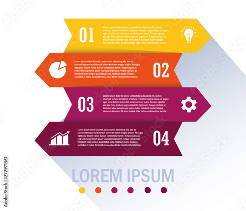 Isolated Workflow and infographic design