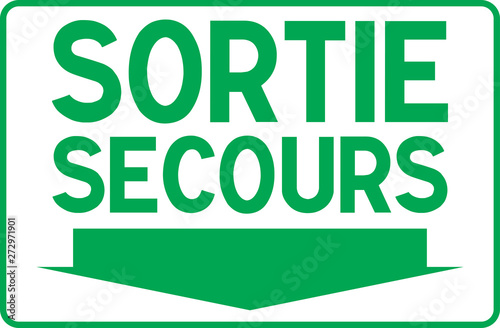 Panneau issue de secours