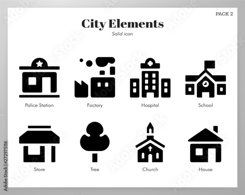 City elements Solid pack