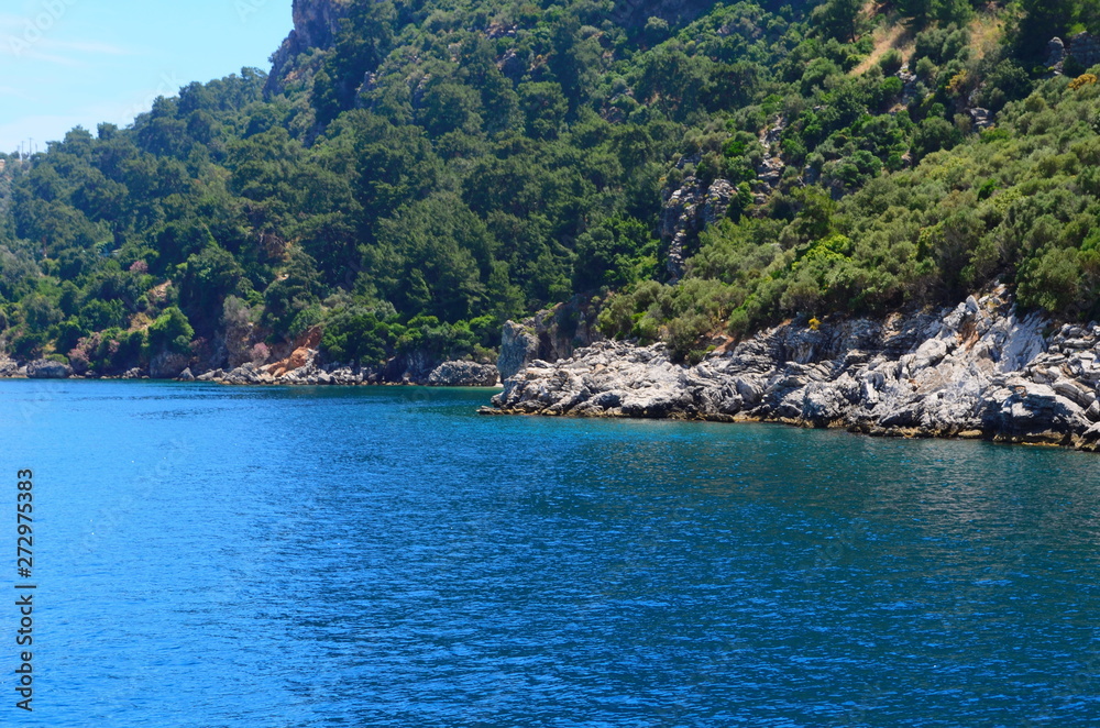 Cruise on the ship on the amazing Aegean Sea