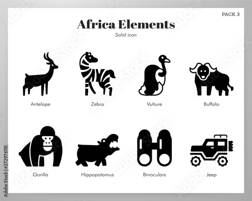 Africa elements Solid pack
