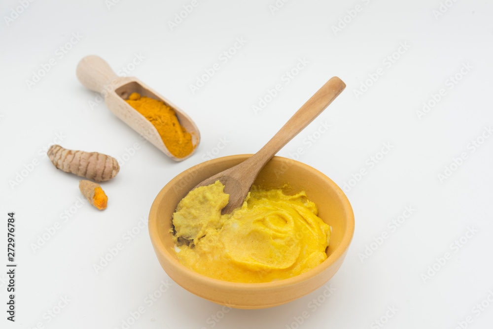 turmeric mask isolated turmeric mask isolated