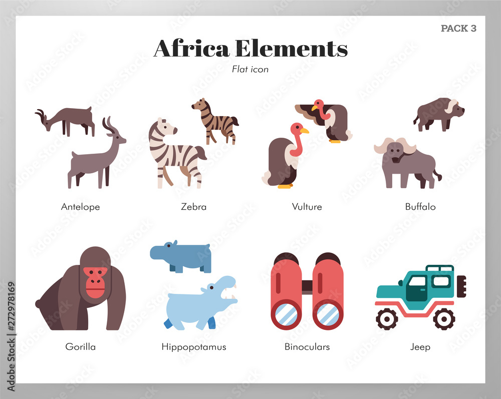 Africa elements flat pack