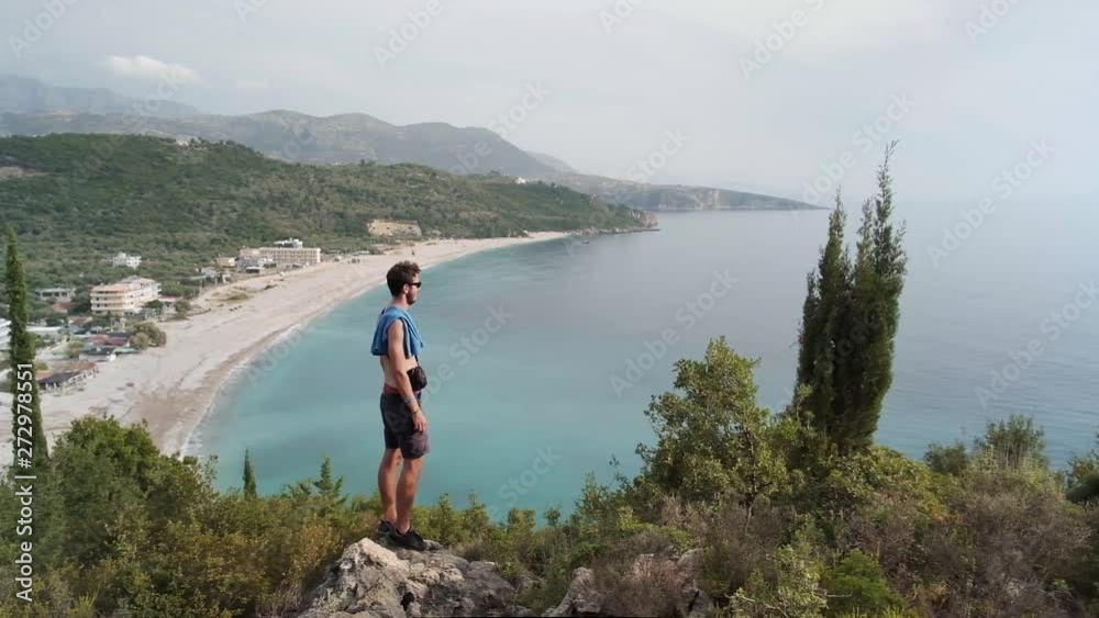 Livadhi Beach on the Albanian Riviera or the Albania Coast. Livadhi Beach on the Albanian Riviera or the Albania Coast.