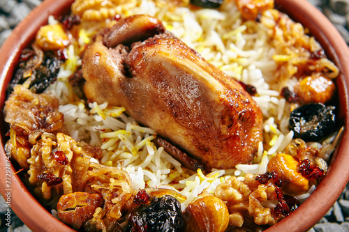 Lyavangi or Lavangi with Roast Quail