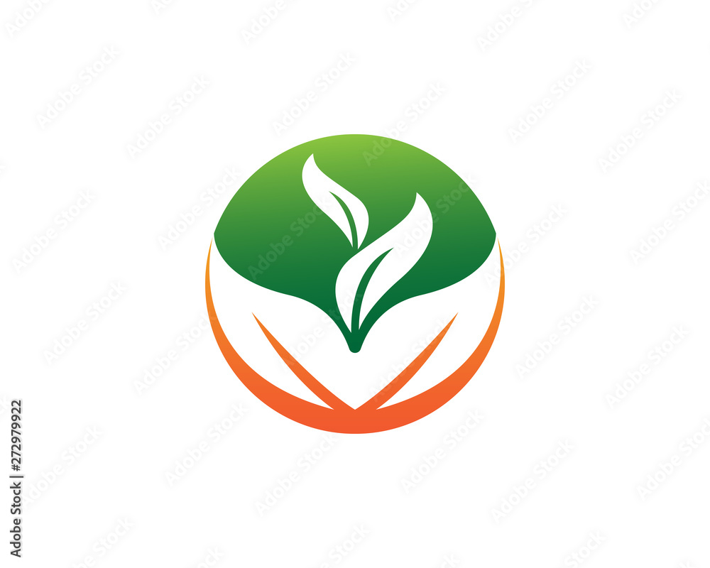 Fototapeta premium Logos of green leaf ecology nature element vector icon - Vector