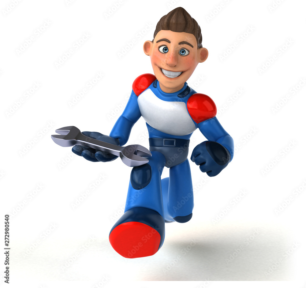 Super modern superhero - 3D Illustration Super modern superhero - 3D Illustration
