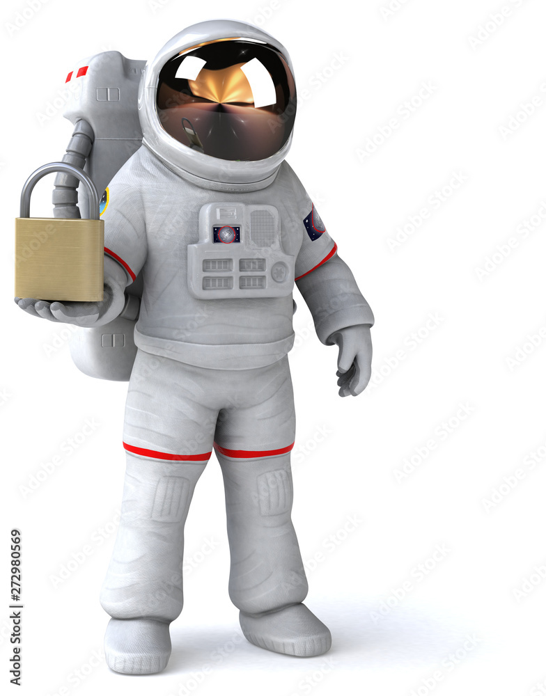 Fun astronaut - 3D Illustration Fun astronaut - 3D Illustration