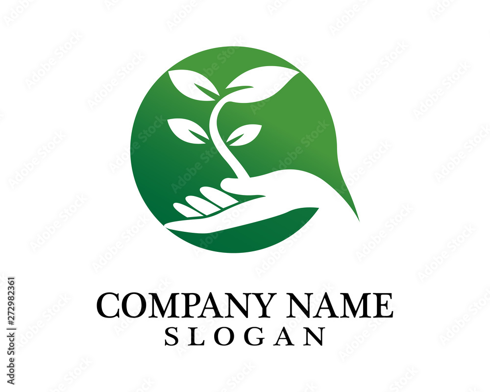 Hand, Tree and Leaf logo Combination. Arm and ecosystem symbol or icon. Unique and Organic Hand, Tree and Leaf logo Combination. Arm and ecosystem symbol or icon. Unique and Organic