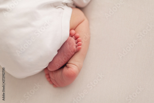 Close up baby feet