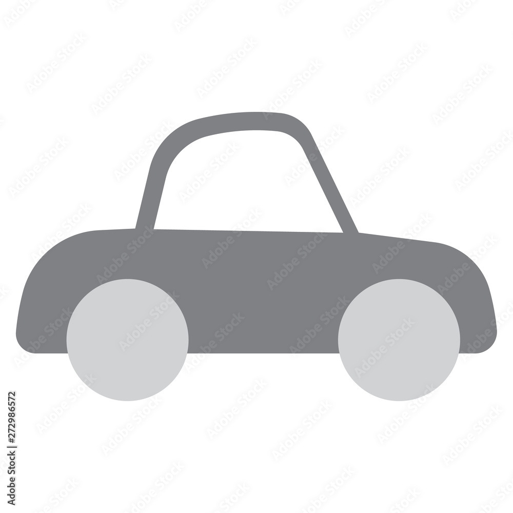 Cute toy car. Vector. Customized outline drawing. For prints, cards, baby shower, paper, fabric, wallpaper, blog post.