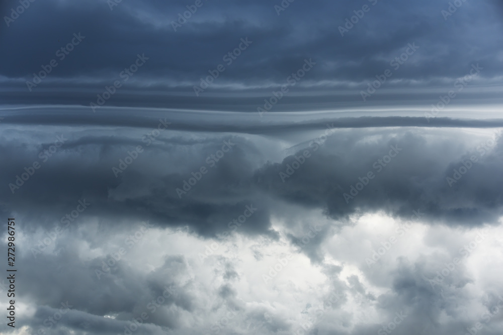 Thunder Sky. The dark heavy clouds of a storm front. Thunder Sky. The dark heavy clouds of a storm front.