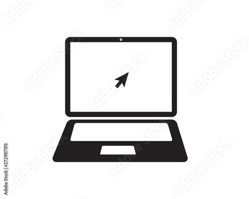 Laptop Isolated on the white background. Vector EPS 10