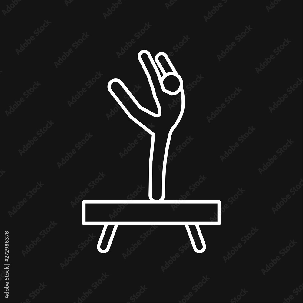 Obraz premium Athlete icon isolated on background vector illustration