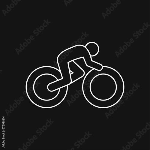 Athlete icon isolated on background vector illustration