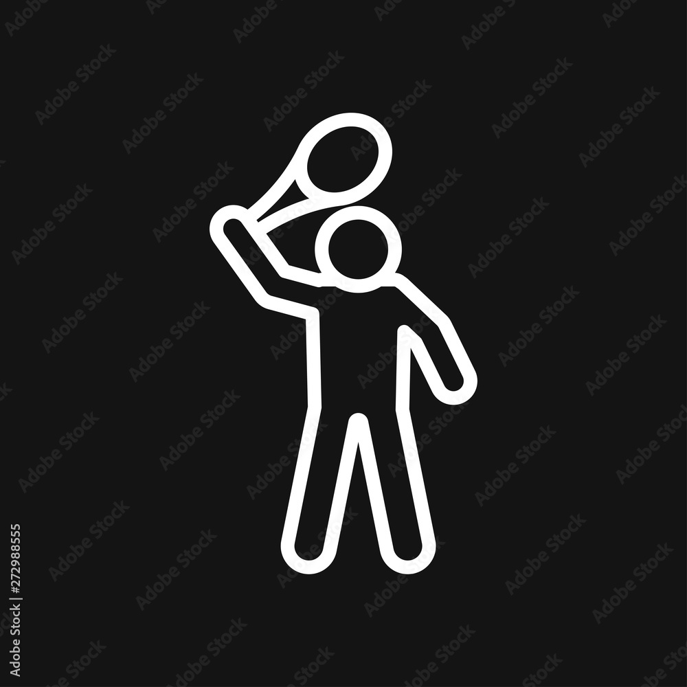 Athlete icon isolated on background vector illustration Athlete icon isolated on background vector illustration