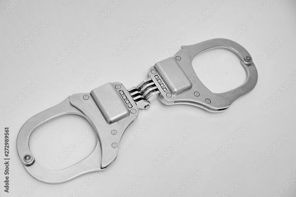 handcuffs isolated on white background