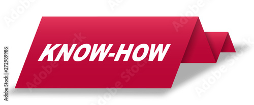 red vector banner know how