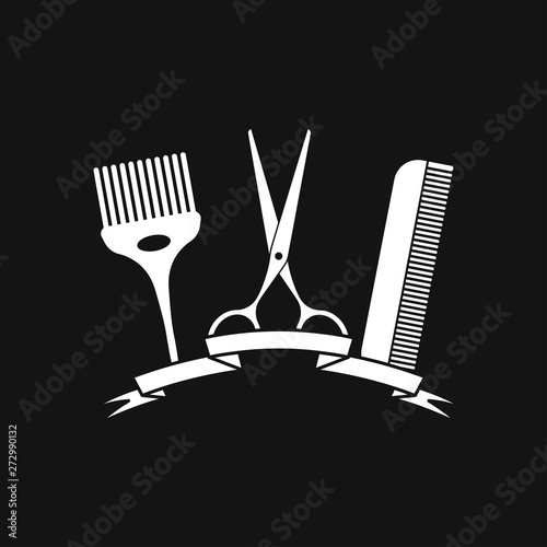 Barber icon vector, for web and mobile, salon hair dryer, hair curler.