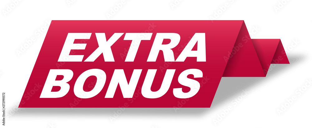 red vector banner extra bonus red vector banner extra bonus