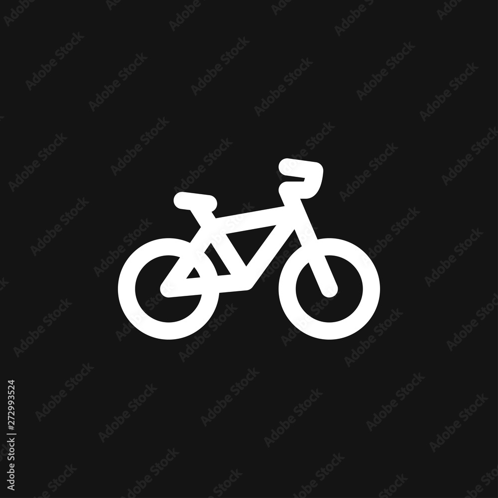 Fototapeta premium Bicycle icon. Vector element illustration on background.