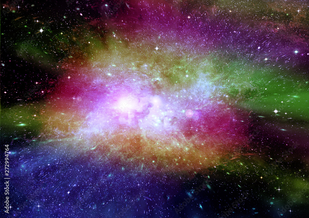 Obraz premium galaxy in a free space