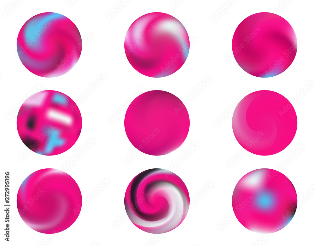 Modern round gradients collection Modern round gradients collection