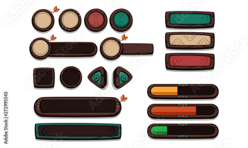 Set of UI elements for 2D games and apps-part 3