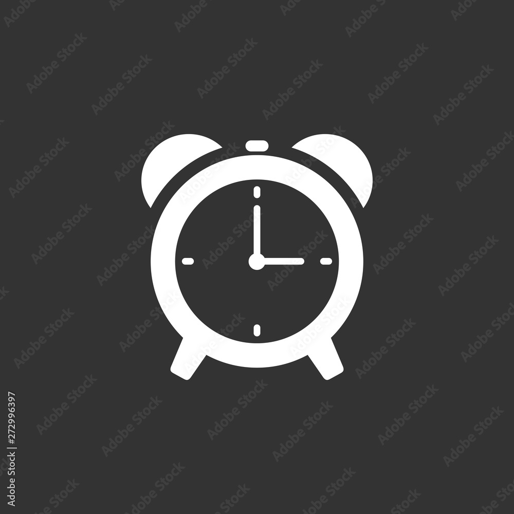 Alarm and clock icon set symbol vector Alarm and clock icon set symbol vector