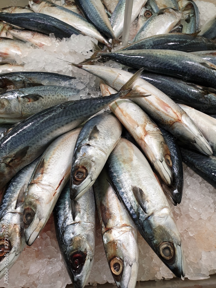 Obraz premium fresh fish at the market