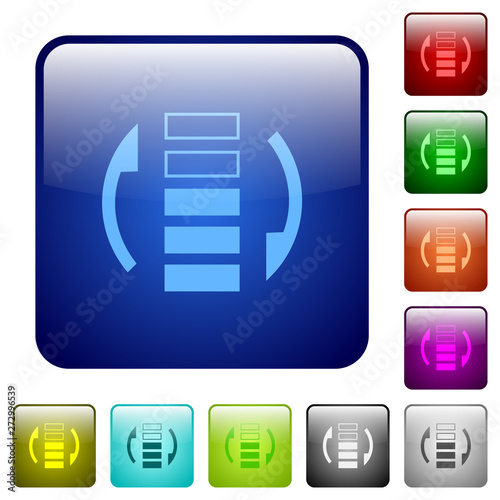 Refresh rate color square buttons