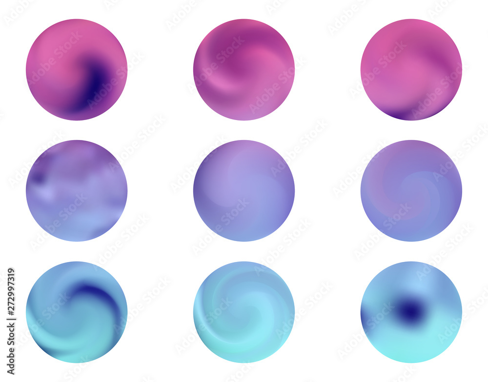 Modern round gradients collection Modern round gradients collection